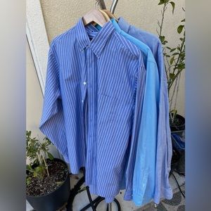 Lot of 3 long sleeve dress shirts